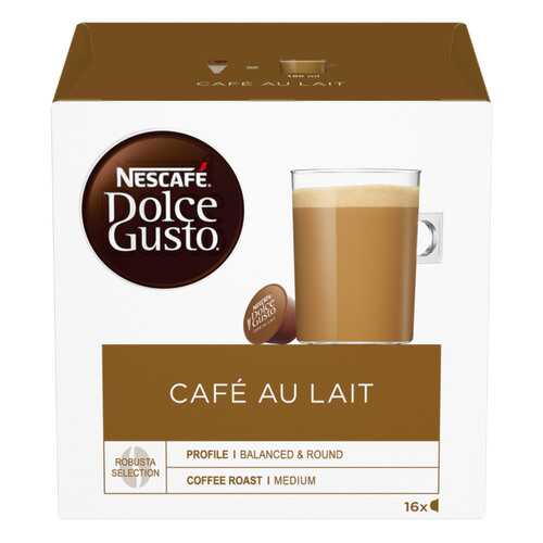 Кофе в капсулах Nescafe dolce gusto cafe au lait 16 капсул