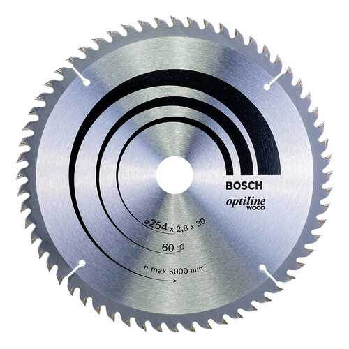 Диск по дереву Bosch STD WO 254x30-60T 2608640444