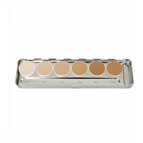 Аквагрим в палитре 6 цв./Aquacolor Palette 6 Col. 20 мл. (Цв: 1W-6W)/Kryolan/1107-1W-6W