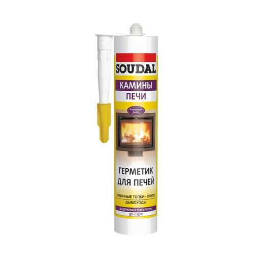 Печной герметик SOUDAL 280 мл черный