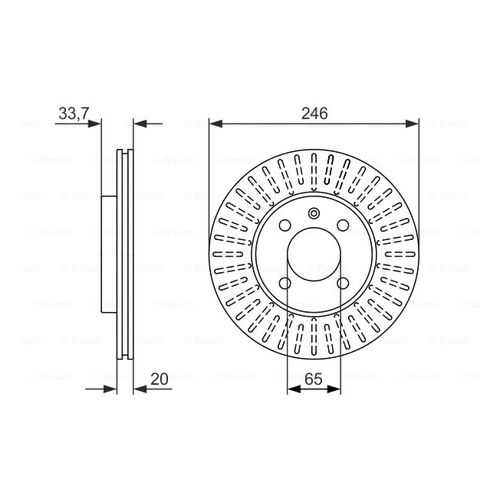 Тормозной диск Bosch 0986479853