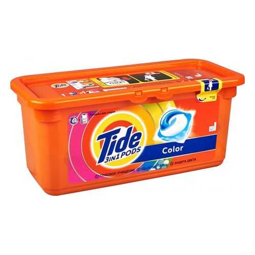 Жидкость для стирки Tide в растворимых капсулах color 30*24.8 г
