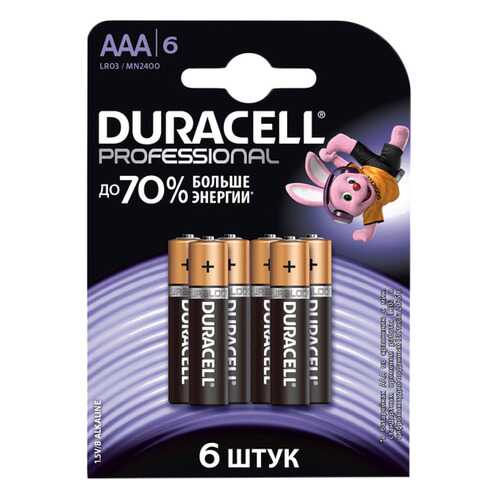 Батарейка Duracell Professional LR03/MN2400 6 шт