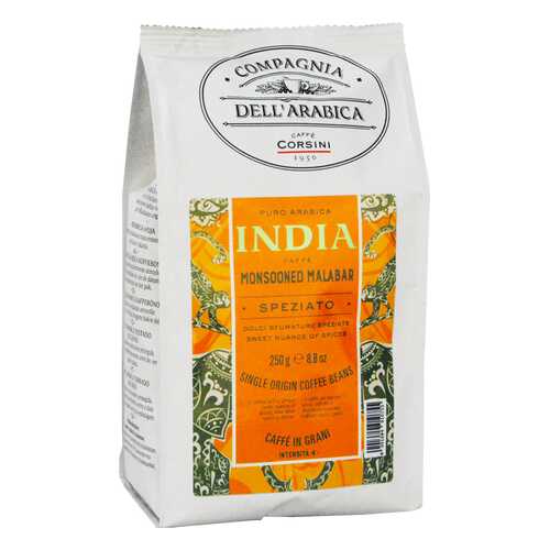Кофе Compagnia Dell'Arabica India Monsooned Malabar в зёрнах 250 г