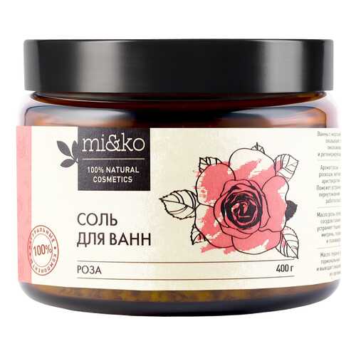 Соль для ванн Ми&Ко Роза 400 г