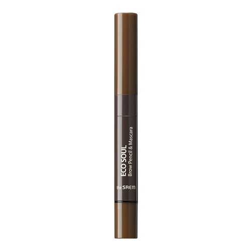 Карандаш для бровей The Saem Eco Soul Brow Pencil & Mascara 02 Natural Brown 2,7 г
