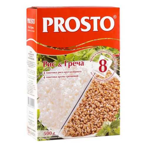 Рис&Гречка Prosto 500 г 8 пакетиков