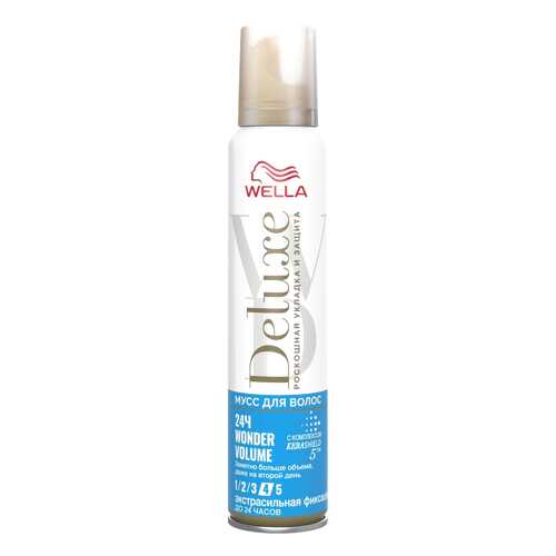 Мусс для волос Wella Deluxe 24 Wonder Volume экстрасильная фиксация 200 мл