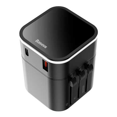 Сетевое зарядное устройство Baseus Removable 2in1 Black