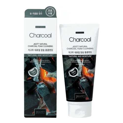 Пенка для умывания Jigott Natural Charcoal Foam Cleansing 180 мл