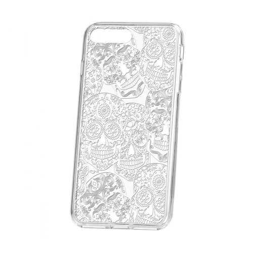 Чехол Kruche iP 7 Plus Print Skull White