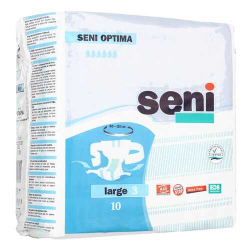Подгузники для взрослых с поясом, L, 10 шт. Seni Optima