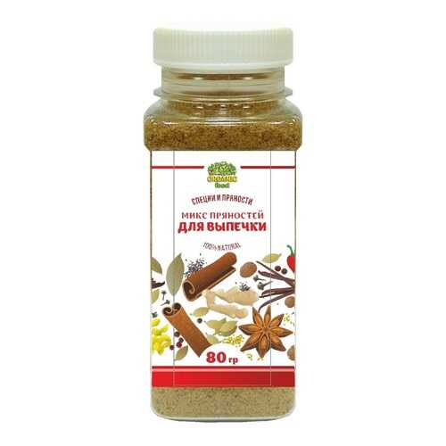 Микс пряностей Organic Food для выпечки и десертов 80 г