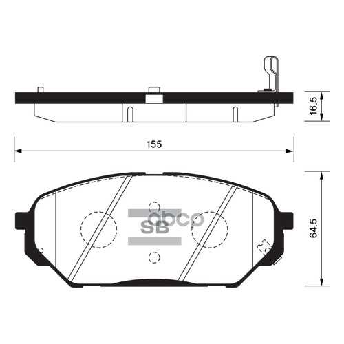 Комплект тормозных колодок Sangsin brake SP1203