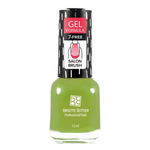 Лак с гелевым эффектом Brigitte Bottier Gel Formula тон 62 сочный зеленый, 12 мл