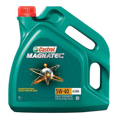 Масло моторное синтетическое Castrol Magnatec A3/B4 5W-40 (4л) 156EED