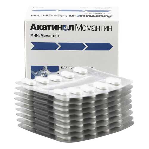 Акатинол Мемантин таблетки 10 мг 90 шт.
