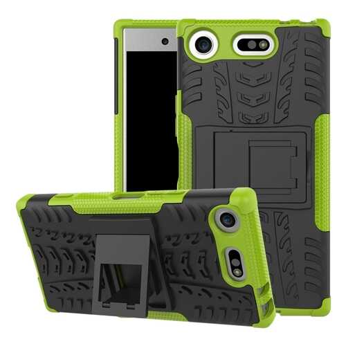 Чехол MyPads для Sony Xperia XZ1 Compact Black/Green