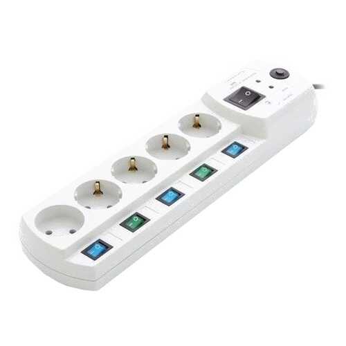 Сетевой фильтр MOST Elite EHV 5, 5 розеток, 2 м, White