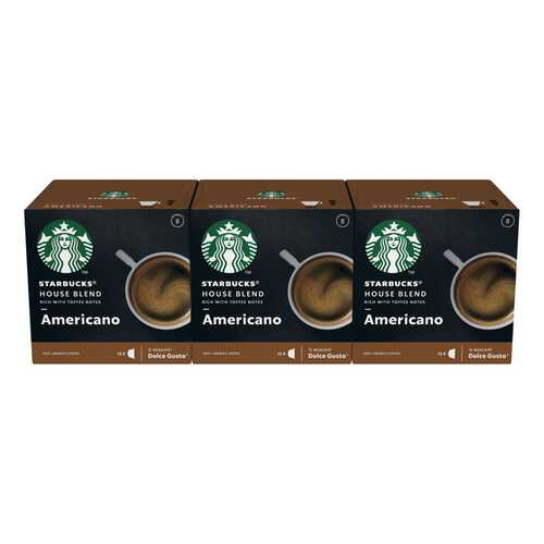 STARBUCKS House Blend Americano Капсулы для системы NESCAFE Dolce Gusto 12 шт