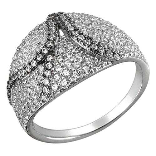 Кольцо женское Эстет 01К1511572ЧР р.19