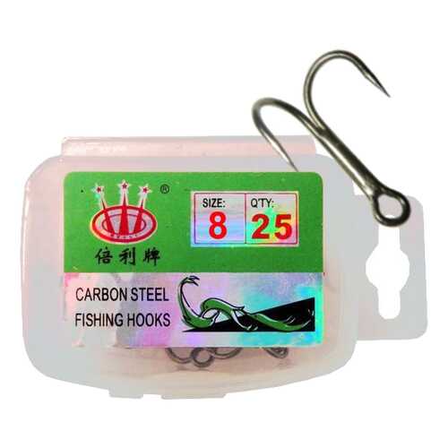 Рыболовные крючки Carbon Steel №8, 25 шт.