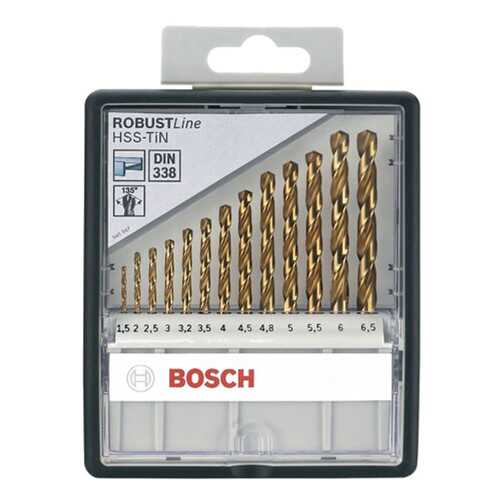 Сверло универсальное Bosch СВЕРЛ HSS-TIN ЗАТОЧКА 135 ROBUST LINE 2607010539