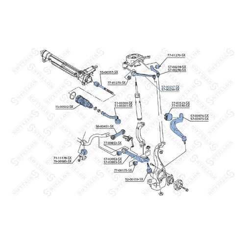 Рычаг подвески Stellox 57-00237-SX