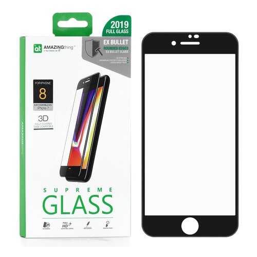 Защитное стекло AMAZINGthing SupremeGlass Extra Hard 3D Black 0.3mm для Apple iPhone 7