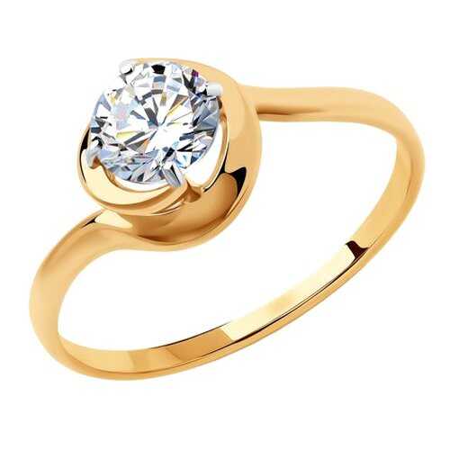 Кольцо женское SOKOLOV из золота со Swarovski Zirconia 81010451 р.16