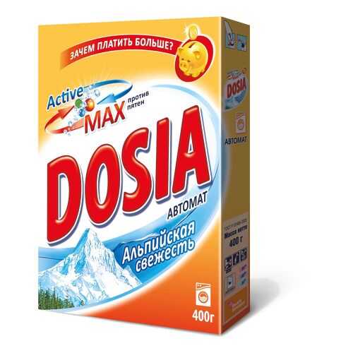 Порошок для стирки Dosia active max альпийская свежесть автомат 400 г