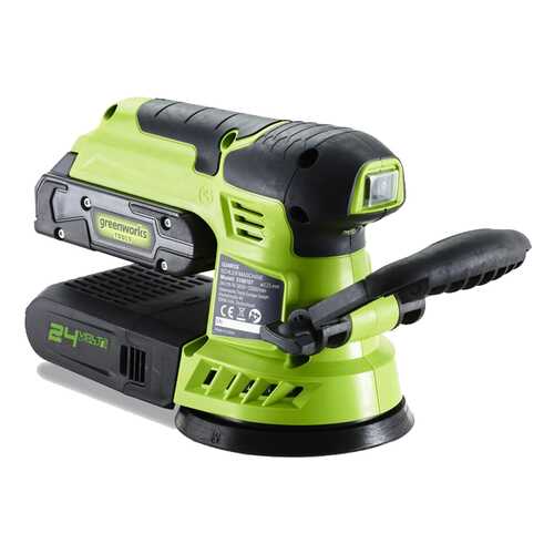 Акк. эксцентриковая шлифовальная машина Greenworks G-24V БЕЗ АККУМУЛЯТОРА И З/У