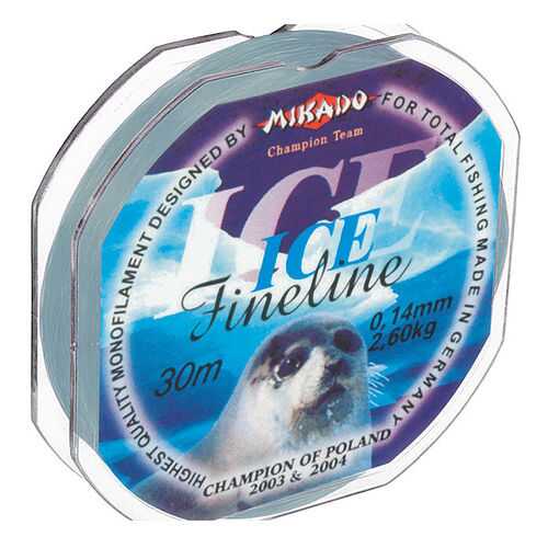 Леска монофильная Mikado FineLine Ice 0,14 мм, 30 м, 2,6 кг