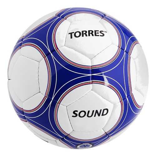 Футбольный мяч Torres Sound №5 white/blue