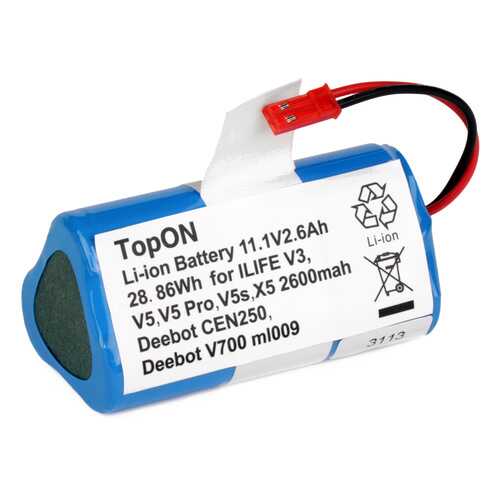 Аккумулятор TopON для робота-пылесоса Chuwi iLife V3, V5, V5 PRO, V5
