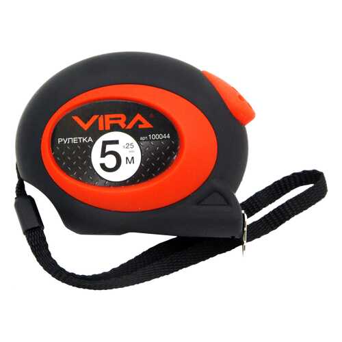 Рулетка Vira 5м/25мм красный/черный (100044)