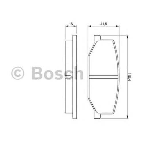 Комплект тормозных колодок Bosch 0986460935