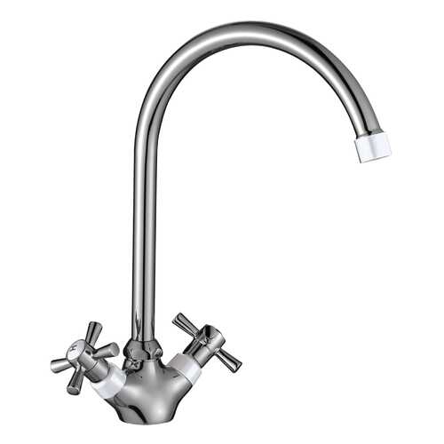 Смеситель для кухни Decoroom DR46028-White с повортным изливом белый