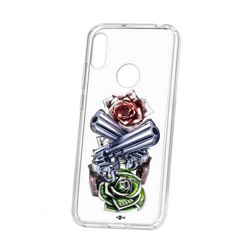 Чехол Huawei Y6 2019 Kruche Print Карты деньги 2 ствола