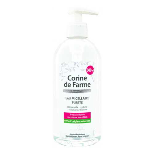 Мицеллярная вода Corine de Farme очищающая, 500 мл