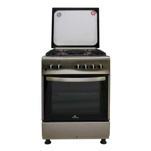 Газовая плита DeLuxe 606040.24-000Г (КР) ЧР Silver
