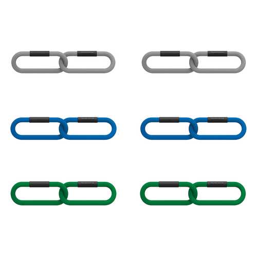 Цепи Reaxing для фитнеса Reax Chain 2 звена, комплект 6шт., 1,2,3 кг по 2шт.