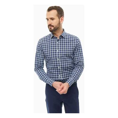 Рубашка мужская United Colors of Benetton 5IH45QI48_918 синяя L