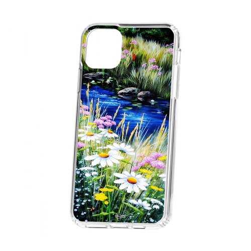 Чехол Kruche iP 11 Pro Max Print Ромашки у ручья