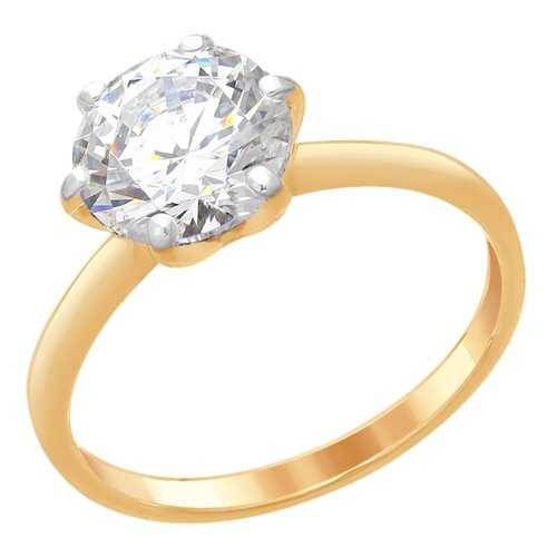Кольцо женское SOKOLOV из серебра со Swarovski Zirconia 89010075 р.19