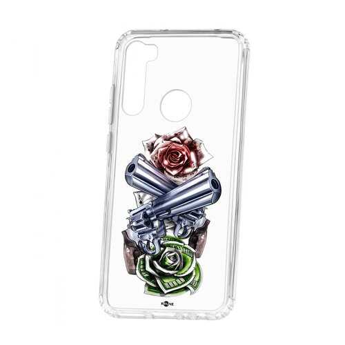 Чехол Xiaomi Redmi Note 8T Kruche Print Карты деньги 2 ствола