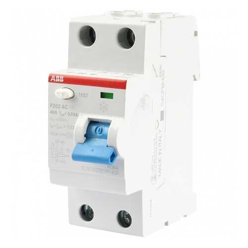 УЗО ABB F202 2Р 40А 30mA (AC), 2CSF202001R1400