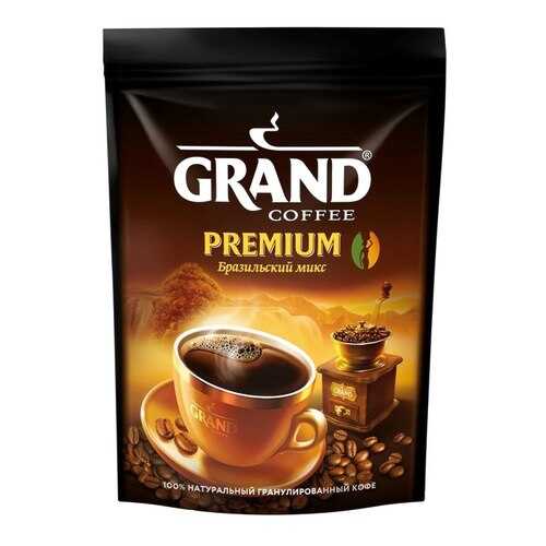 Кофе Grand Premium растворимый Бразильский микс мягкая упаковка 50 г