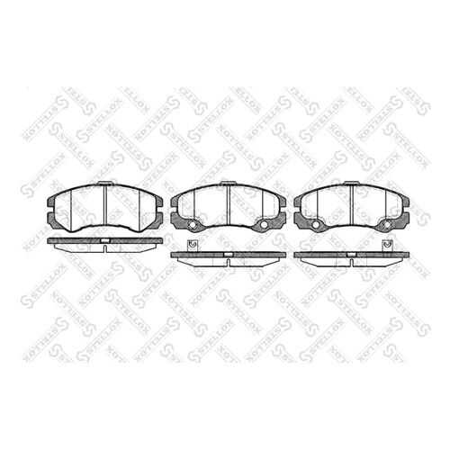 Комплект тормозных дисковых колодок Stellox 436 032-SX