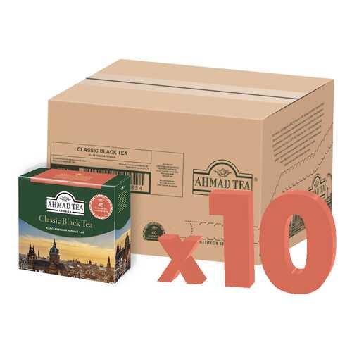 Чай Ahmad Tea «Классический», чёрный, в пакетиках без ярлычков, 40х2г